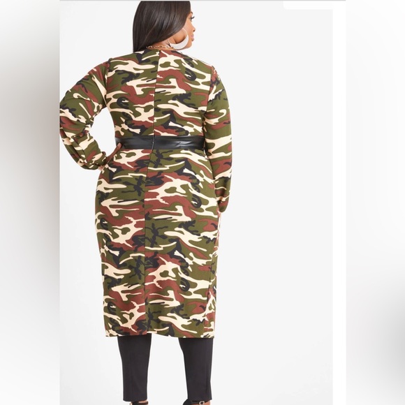 Brand New A.S.  Stewart Camo Paneled Print Duster Size 22/24 - Picture 9 of 11